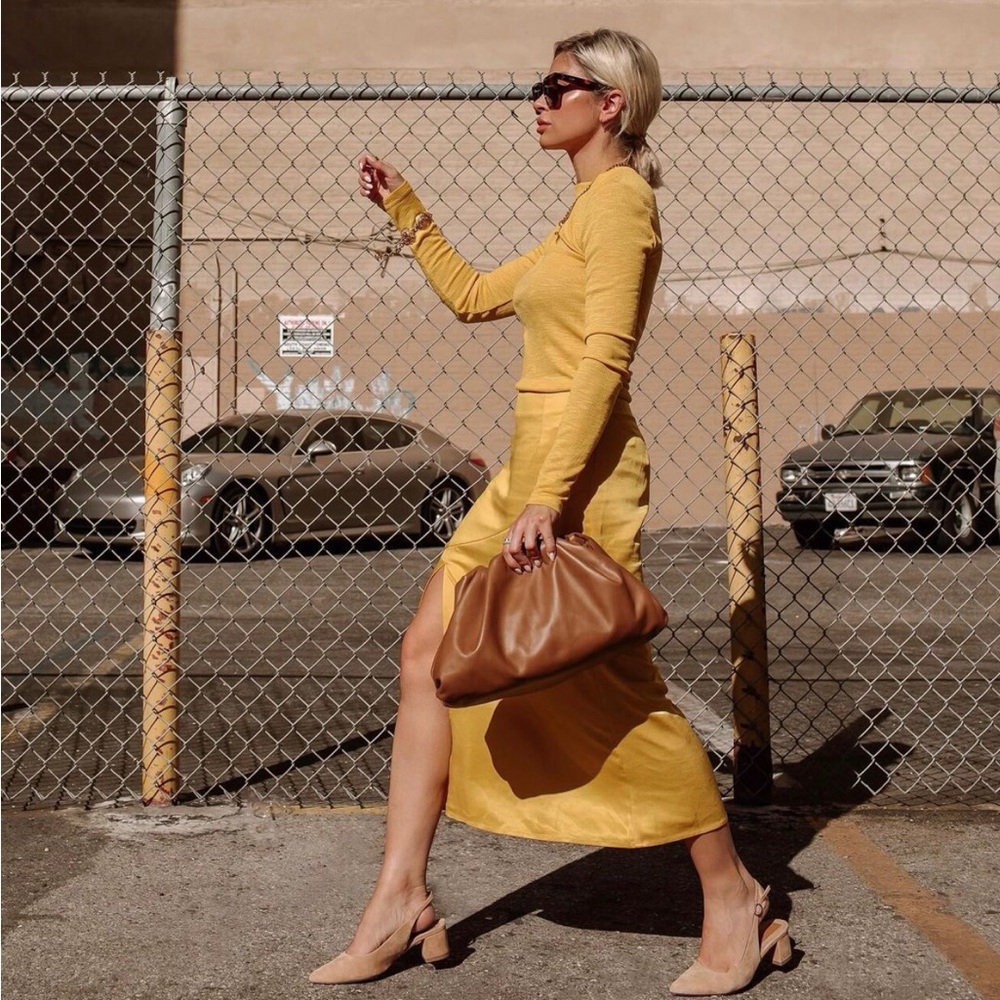 The Fifth Label Tonic Skirt in Golden Yellow. Size: M.  Sold out everywhere!